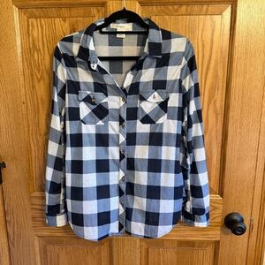 Passport Blue and White Checkered Shirt